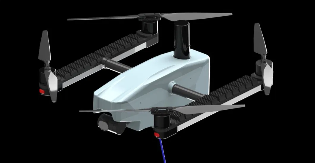 Oświetlenie drona MYUAV za pomocą kabli przymocowanej 24 godziny na dobę 3