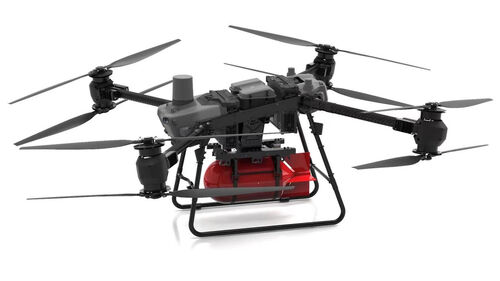 najświeższe informacje o firmie FC30 Drone Mounted Firefighting Water Cannon. DJI FC30 Drone. Myuav Tethered Drone.