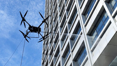 najświeższe informacje o firmie MYUAV FC30X podwójnie przywiązany 120 metrów wysokości drona czyszczący
